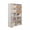 White, variant on Howcool 61''H Dustproof 5-Tier Simple Closet Cabinet with Plastic Curtain, 10-Cubby Storage Rack, Shelf Organizer Unit