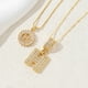 thumbnail image 1 of Paquete de 2 collares colgantes con letras iniciales., 1 of 1
