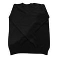thumbnail image 4 of larppty Women's Long Sleeve V Neck Pullover Tops Oversized Chunky Knitted Loose Jumper Sweaters (Black, L), 4 of 5