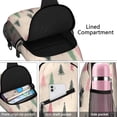 thumbnail image 4 of Sling Backpack,Beige Christmas Tree Pattern Sling Bag with Water Bottle Holder,Waterproof Sling Bag for Men/Women with Headphone Jack for Hiking,Travel, 4 of 6