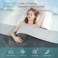 thumbnail image 4 of Uttermara Cooling Thorw Blanket for Hot Sleeper, Double Sided Plush Fleece Throw Blanket for Bed, Couch and Travel, 60"x80", Gray, 4 of 11