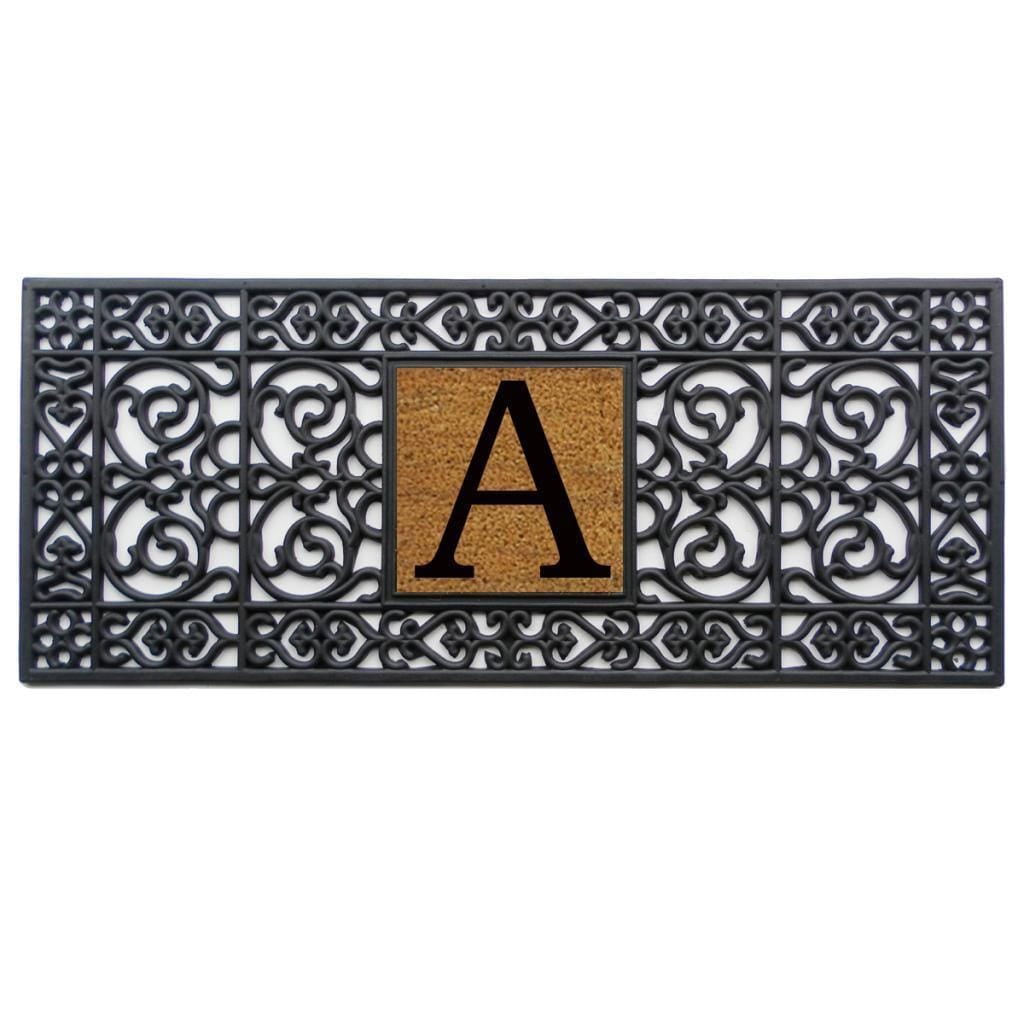 Calloway Mills Rubber Monogram Outdoor Doormat 17" x 41" (Letter S)