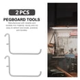 thumbnail image 3 of MasteelfCA 2pcs Pegboard Hook Organizer Board Pegboard Shelving Hooks for Garage Organization, 3 of 7