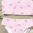 thumbnail image 5 of Girl's 2 Piece Textured Bikini Sets Cutout Ruffle Top with Metal Shell Bathing Suit Spaghetti Swimsuit Sun Protection, 5 of 5