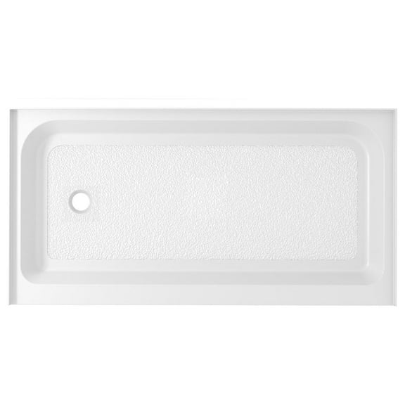 Elegant Kitchen & Bath STY01-L6032 60 x 32 in. Single Threshold Shower Tray Left Drain, Glossy White