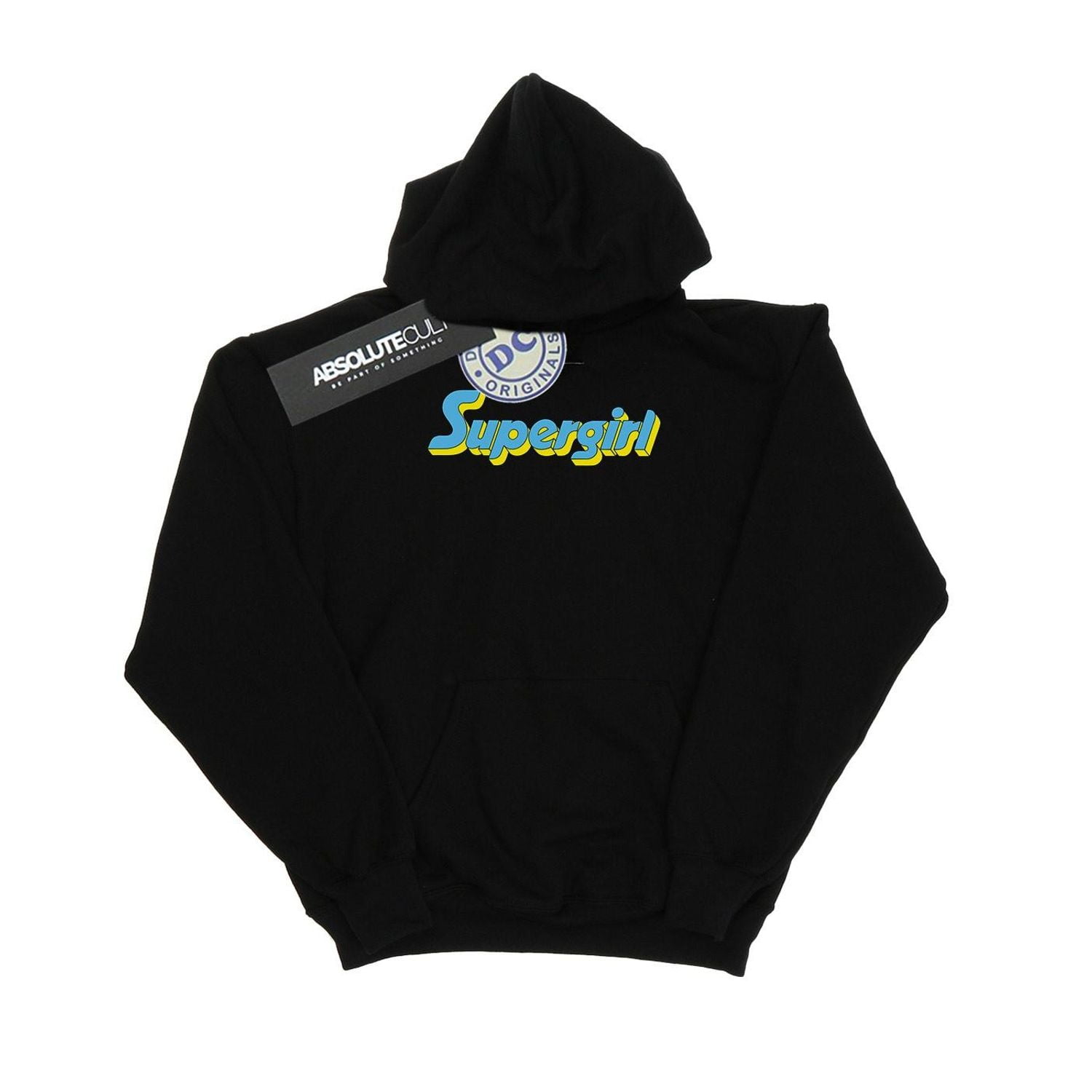 DC Comics Chandail à Capuchon Logo Texte Supergirl pour Filles