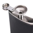 thumbnail image 4 of Paquete de 2 frascos de cadera para licor, frasco de bolsillo de acero inoxidable de 7 oz con tapa de cuero a prueba de fugas, 4 of 4