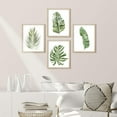 thumbnail image 2 of PixonSign Framed Wall Art, Banana Palm Monstera Leaf Posters, Set of 4 Green Pastel Wall Decor Prints, Nature Wilderness Plant Wall Décor Artwork for Living Room, Bedroom, Office - 8"x10" Natural, 2 of 5