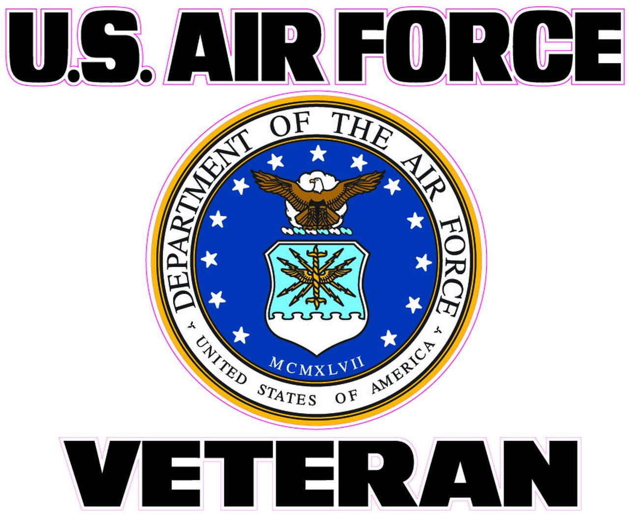 United States Air Force Veteran 6" Decal - Walmart.com - Walmart.com
