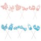 thumbnail image 3 of 1 juego de adornos para tartas de revelación de género para baby shower, decoraciones para fiestas de revelación de género, adornos para tartas de revelación de género, suministros para celebracione, 3 of 5