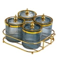 thumbnail image 4 of AMLESO Dry Fruit Tray with Lid Appetizer Serving Plate for Holiday Home Dried Fruit gray 4 grids, 4 of 8