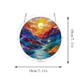 thumbnail image 2 of Acrylic Puzzles for Window Hanging, 7.4 Inch Suncatcher Puzzle Garden Decoration Home Decor for Women Men Mom Birthday Gift, 2 of 6