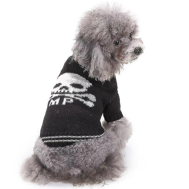 Dog Costume Puppy Skull Clothes Winter Sweater for Small Medium Large Dog