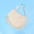 thumbnail image 4 of Bolso de hombro de lona de color sólido Bolso de compras de gran capacidad para niñas y mujeres (blanco), 4 of 7