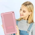 thumbnail image 6 of FIEWESEY for Fire HD 10 Case,Heavy-Duty Drop-Proof Shock-Resistant Rugged Protective case(with Stand) for All-New Amazon Fire HD 10 & Fire HD 10 Plus (11th Generation, 2021 Release)(Rose Gold), 6 of 6