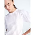 thumbnail image 5 of Free Assembly Women’s and Women's Plus Pointelle Sweater with Puff Sleeves, Sizes XS-4X, 5 of 6