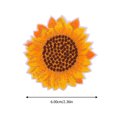 thumbnail image 2 of 10 Pcs Patchs Brodés Créatifs Joli Tournesol Patchs Élégants en Tissu, 2 of 7