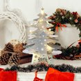 thumbnail image 4 of Billuyoard Luz de árbol de Navidad de mesa, decoración de Navidad Artificial, iluminación que funciona con pilas, regalo brillante, de comedor, Kits de decoración para fiestas Plata Billuyoard HA009324-03, 4 of 6