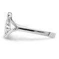thumbnail image 3 of Diamond2Deal 925 Sterling Silver Rhodium-plated Polished Music Note Ring for Women Size 8, 3 of 7