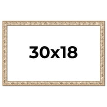 30x18 Frame White Real Wood Picture Frame Width 1.5 inches | Interior Frame Depth 0.5 inches |