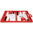 thumbnail image 3 of Silverman & Co. 19-inch Premium Backgammon Set - Large - Red, 3 of 12