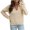 Beige, variant on Aoochasliy Womens Sweaters Clothes Pullover Design Button Raglan Long Sleeve Knit