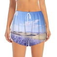 thumbnail image 2 of Daiia Lavender Fields Under Blue Sky Pattern Women's 2 in 1 Running Shorts - Lightweight Athletic Workout Gym Yoga Shorts Liner with Phone Pockets-Small, 2 of 7