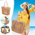 thumbnail image 1 of Large-Capacity Travel Beach Bag for Outdoor Adventures with Sand-Filtering Mesh Foldable Tote -Compartment Washable and Lightweight, 1 of 5