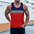 thumbnail image 2 of Sngxgn Men's Classic Basic Sports Gym Running Tank Top Casual T Shirts(Red,XXXL), 2 of 6