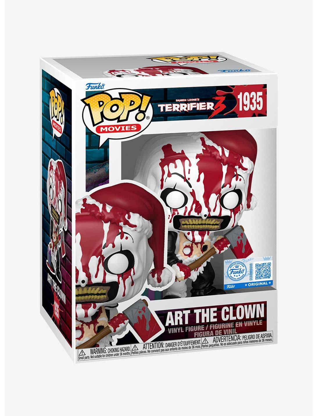 Funko Terrifier 3 Pop! Movies Art The Clown Vinyl Figure Hot Topic Exclusive