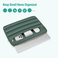 thumbnail image 2 of Funda para portátil MOSISO Puffy Sleeve de 13.3 pulgadas, color verde esmeralda, 2 of 9
