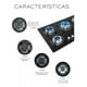 thumbnail image 3 of Parrilla A Gas Premiun Plateada 5 Quemadores Color Negro, 3 of 5