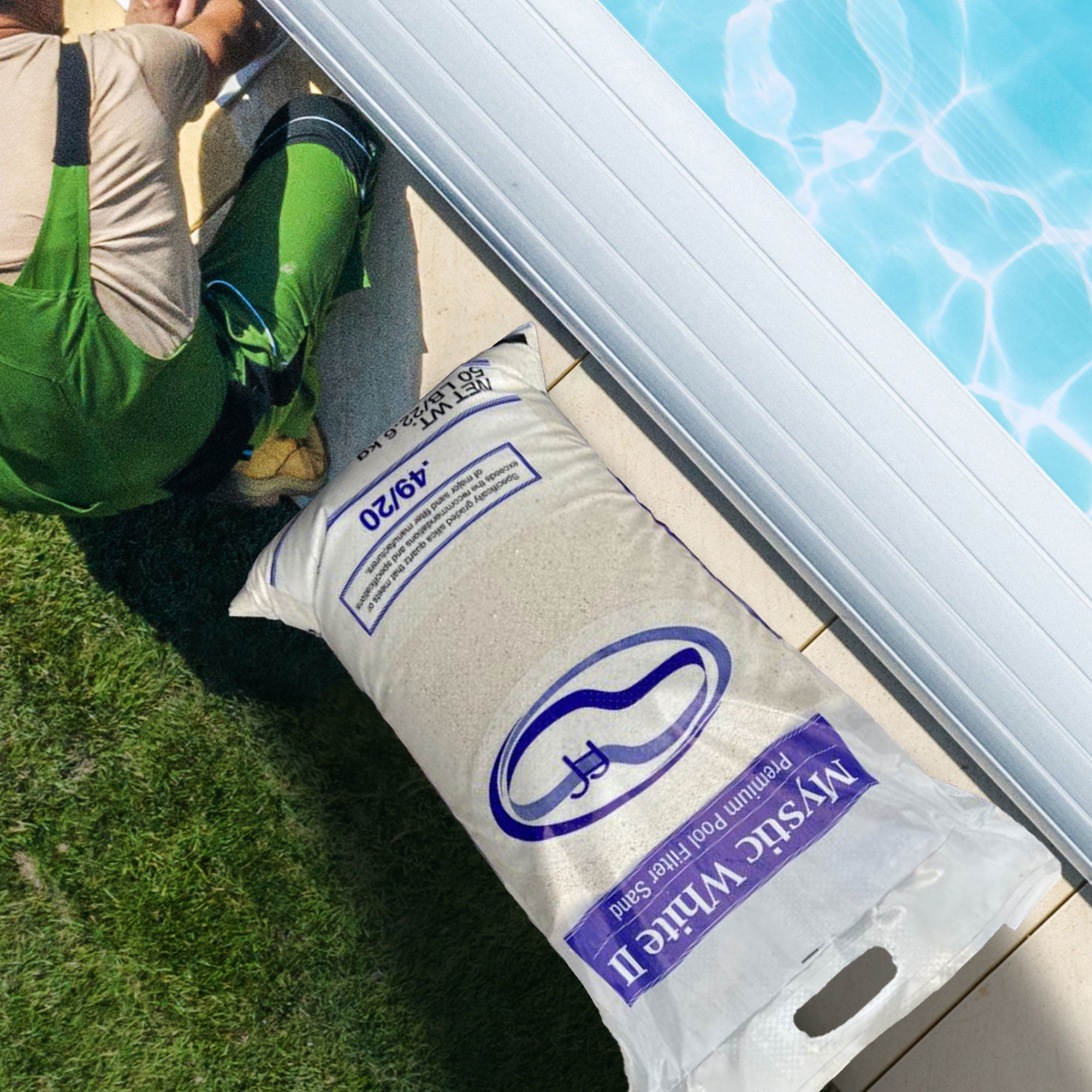 U.S. Silica Mystic White II Pool Filter Sand - 50 lb
