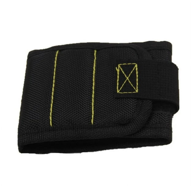 TFixol Bracelet Magnétique Robuste pour Projets de Menuiserie et Bricolage, Design Magnétique Multi-Rangée pour Ramassage de Clous et Vis, Construction en Polyester Durable, Disponible en Plusieurs Couleurs