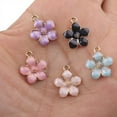 thumbnail image 2 of 10Pcs/Set Enamel Alloy Flower  Charms Pendant Jewelry Findings DIY Craft Making, 2 of 5