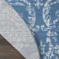 thumbnail image 4 of Nourison Bliss Vintage Farmhouse Blue 5'3" x Round Area Rug, (5' Round), 4 of 6