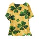 thumbnail image 5 of Puntoco Liquidación de blusas cortas para mujer, blusa de manga corta con estampado de moda para mujer, camiseta de cuello redondo, 5 of 5