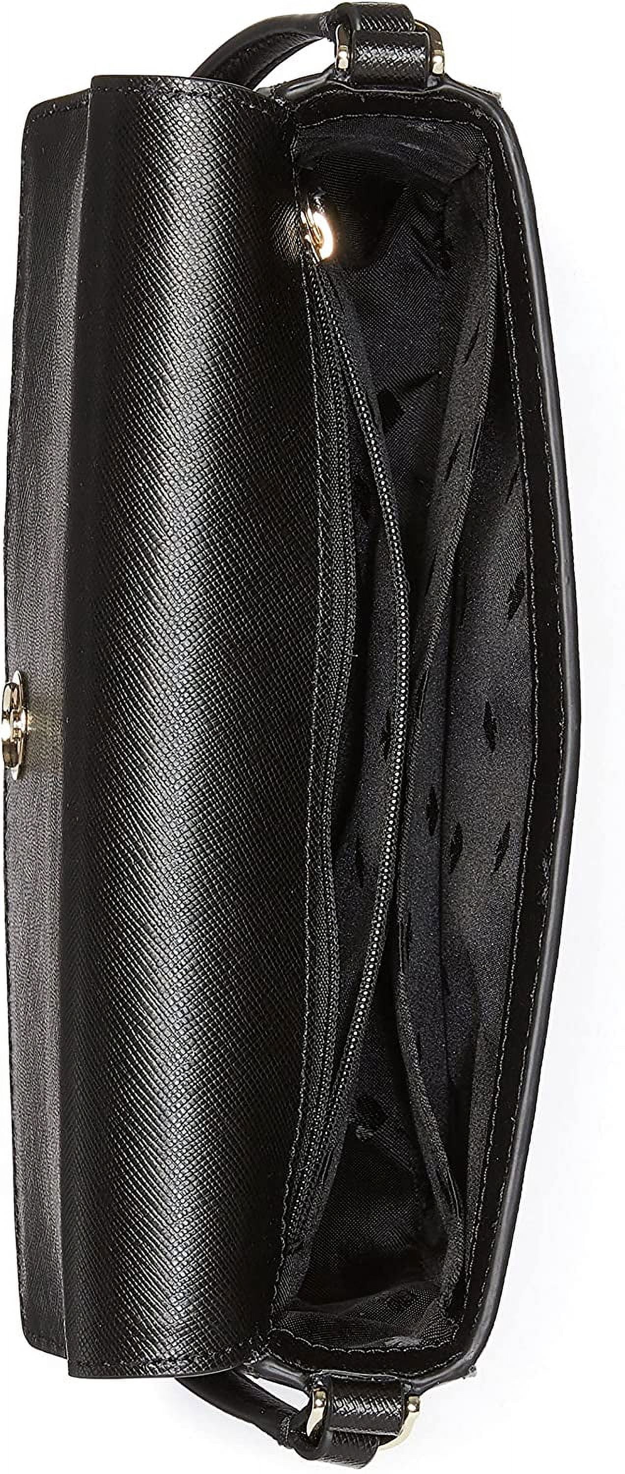 Kate Spade New York Sadie Envelope Leather Crossbody Purse Black