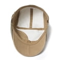 thumbnail image 2 of Gorra plana para hombre, color beige y gris, algodón o mezclilla, 2 of 4