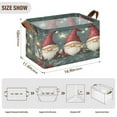 thumbnail image 2 of Ryvnso Gnomes Star Christmas Storage Bins Large Basket Foldable Cube Toys Organizer with Handles 1 PC, 2 of 7