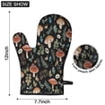 thumbnail image 6 of Brown Mushroom Flower Black Pattern Shower Curtain OneSize ,Bathroom Decorative Shower Curtains Set with 12 Hooks,Modern Waterproof Washable Shower Curtain, 6 of 7