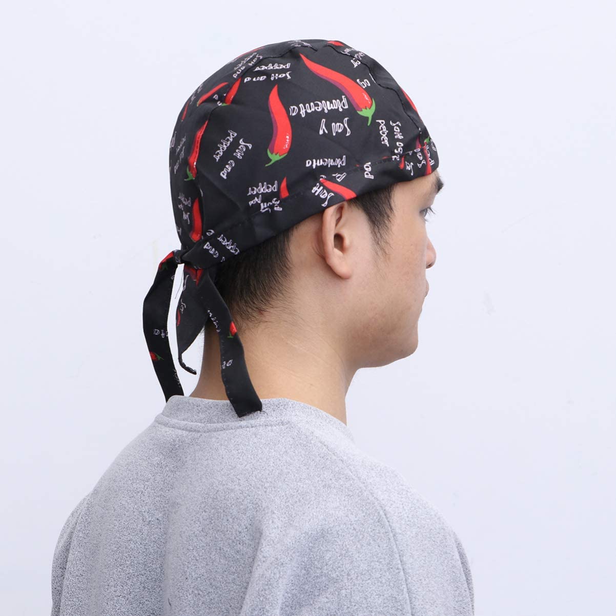 Chef Hat Skull Cap Sweatband Adjustable 