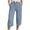Light Blue, variant on ShiShine Women's Capris with Pockets Stretch Lightweight Casual Cargo Pants Cropped Trousers Outdoor Clothes