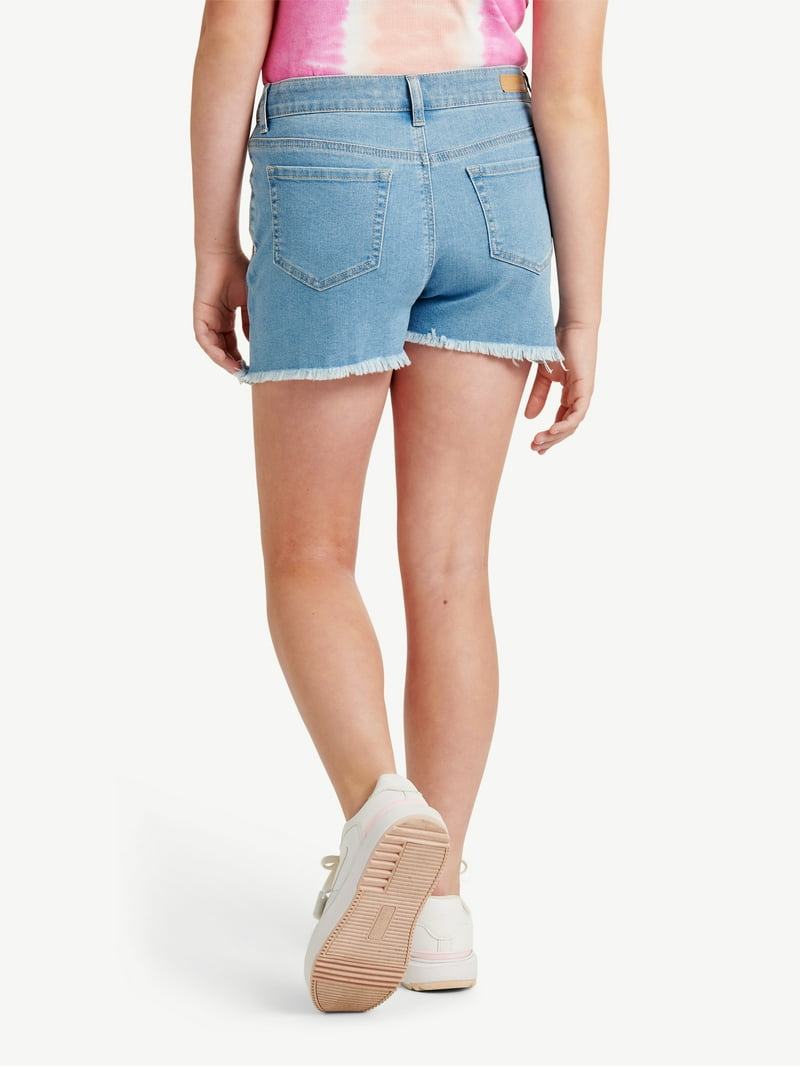 Justice Girls Sequin Denim Short, Sizes 6-18, Slim Plus