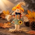 thumbnail image 3 of Standing Scarecrow Decor Fall Scarecrow Decorations with Clothes & Hat for Autumn Thanksgiving Halloween Outdoors, 3 of 5