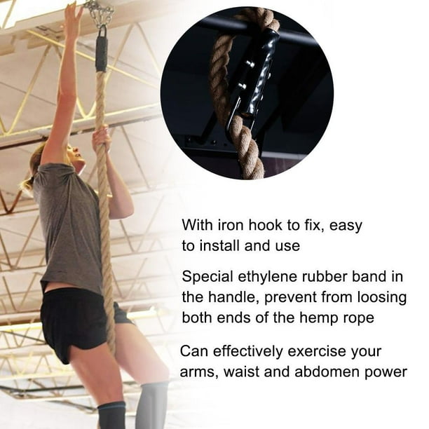 Lhcer Training Rope,38mm Arm Power Training Practicing Rope Equipment For Gym Fitness Climbing 300cm, Fitness Rope