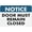 Warning Sign 4, variant on Notice Door Alarmed Open Only For Emergency Exit Reflective Aluminum Sign - 8"x12", Rust Free, Weather Resistant, Waterproof, Easy To Mount - Office, School, Factory, Public Building