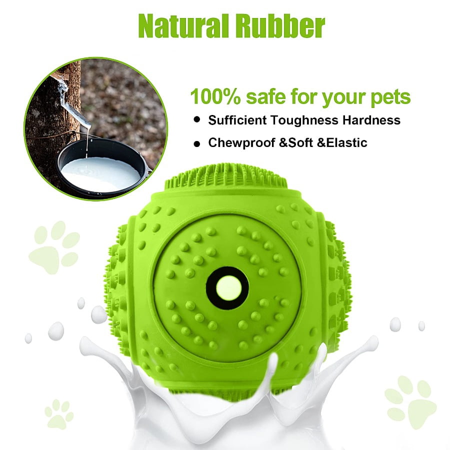 Durable Natural Rubber Dog Chew Toys 3-Pack, Tough Indestructible Dental Chews for Aggressive Chewers, Teeth Cleaning Gum Massage Interactive Toys, Perfect for Medium and Large Dogs Breeds