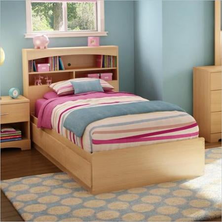 South Shore Popular Mates Twin Bed, Natural Maple