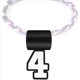 thumbnail image 3 of Colgante Número 4 para Collar de Béisbol Colgante para Collares de Fanáticos del Deporte para Collar de Cuerda, 3 of 8